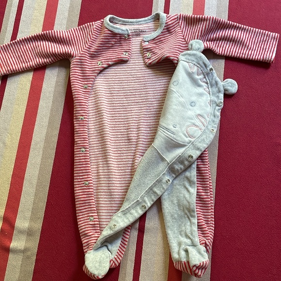 Du Pariel … au meme footie onsie with a cute hippo 🦛- size 6M - Picture 6 of 9